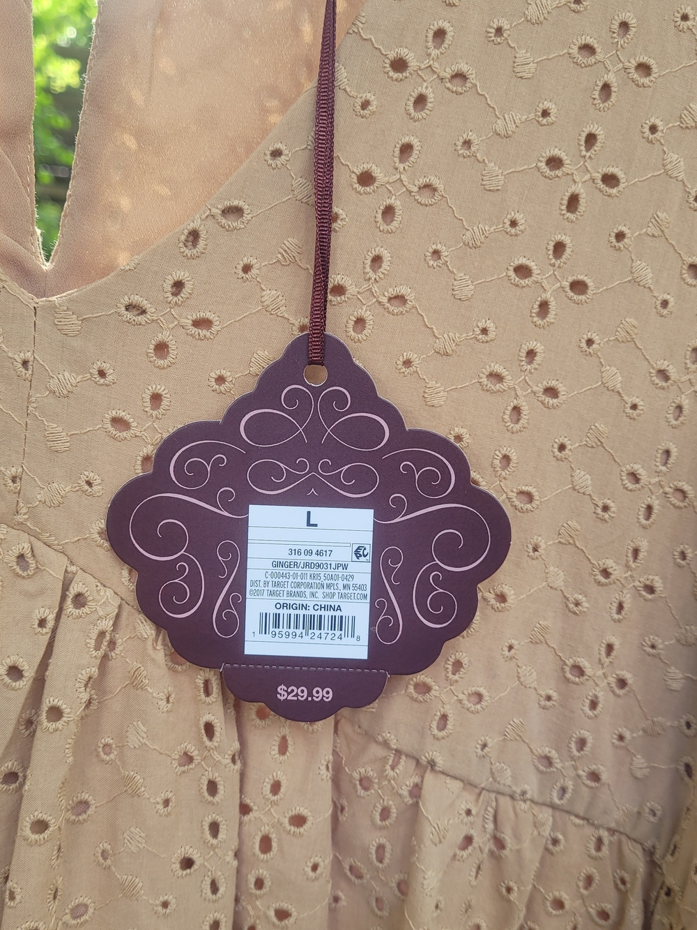 Knox Rose Eyelet Dress with Ruffle Cap Sleeves - Picture 4 of 7